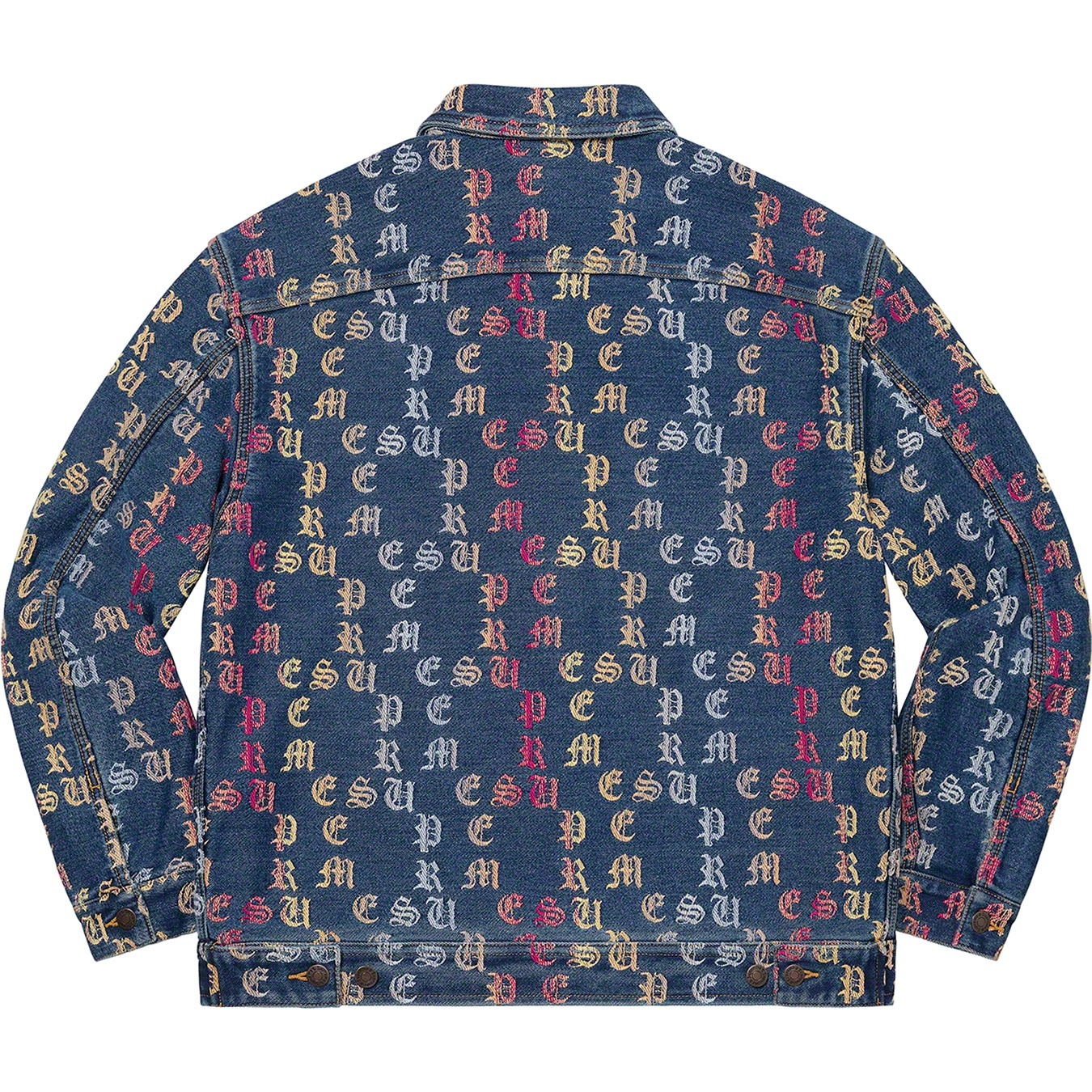 Gradient Jacquard Denim Work Jacket view 14